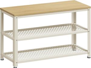 SONGMICS Botník VASAGLE Leggy biely/béžový