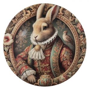 Servírovací umelý tanier Victorian Gentleman Rabbit - Ø 40*1 cm - Clayre & Eef