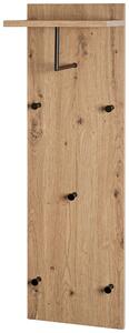 VEŠIAKOVÝ PANEL, čierna, farba duba, 30/100/20 cm - Vešiakové steny, Online Only