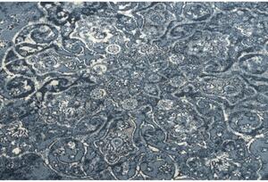 Vlnený kusový koberec Rozet modrý 200x300cm
