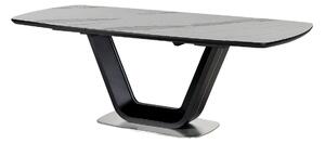 Rozkladací jedálenský stôl ARMANI CERAMIC Farba: čierny mat