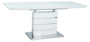 Rozkladací jedálenský stôl LEONARDO | biely Prevedenie: 140 (180) x 80 cm