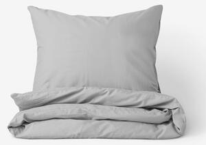 Goldea bavlnené posteľné obliečky - sivé 140 x 220 a 70 x 90 cm