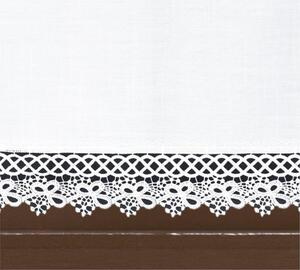Hotová záclona, Maya, biela, 40 x 80 cm