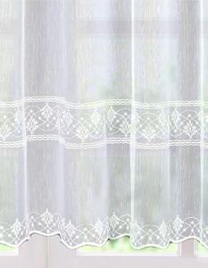 Záclona drehier, Delan metráž, biela 120 cm