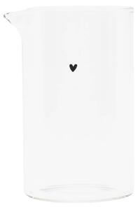 Sklenený džbánik Black Heart 250 ml