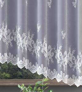 Hotová záclona alebo balkónový komplet, Luisa, biela 350 x 180 cm