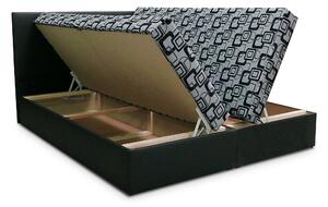Manželská posteľ 160 cm Trachalio (tmavosivá + čiernosivá) (s matracom). Vlastná spoľahlivá doprava až k Vám domov. 621100