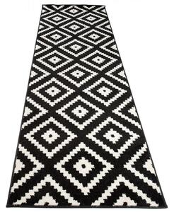 Kusový koberec Remund čierny atyp 120x400cm