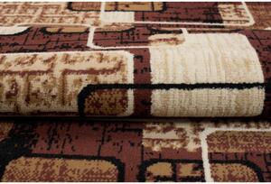 Kusový koberec PP Lines hnedý atyp 70x300cm