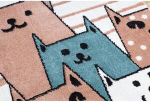 Detský kusový koberec Mačky staroružový 80x150cm