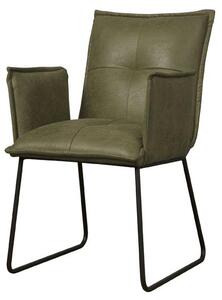 MOOD SELECTION Seda stolička s podrúčkami NC 0181, zelená