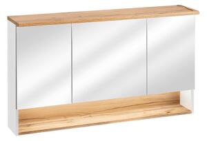 Zrkadlová kúpeľňová skrinka BAHAMA White 843 | 120 cm