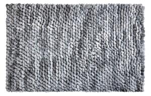 LineaDue PUNTO - Kúpeľňový koberček strieborná sivá Rozmer: 60x100 cm