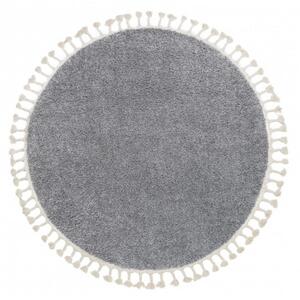 Kusový koberec Shaggy Berta šedý kruh 120cm