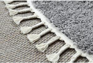 Kusový koberec Shaggy Berta šedý kruh 120cm