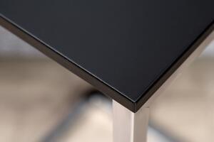 Príručný stolík Simply 60cm čierna strieborná