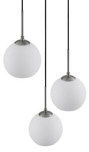 Lindby - Jurian 3 Závěsná Lampa Opal/Nickel Lindby - Lampemesteren