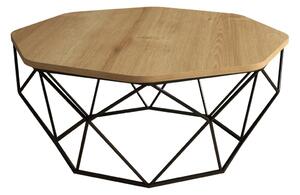 Hanah Home Konferenční stolek Diamond 90 cm dub přírodní