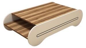 Hanah Home Konferenčný stolík Cool orech/krémový