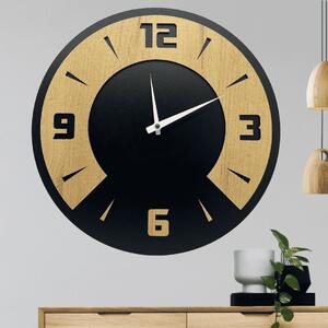 KMDESING | Drevené nástenné hodiny - Noir Wood
