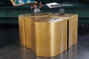 Príručný stolík Organic Orient 80cm mosadz