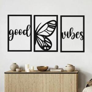 Karlsdesign.sk - 3-dielny obraz na stenu - Good Vibes - 65x32