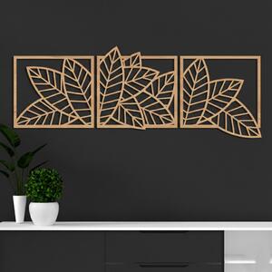 Karlsdesign.sk - Drevený obraz na stenu - Listy - 73x27