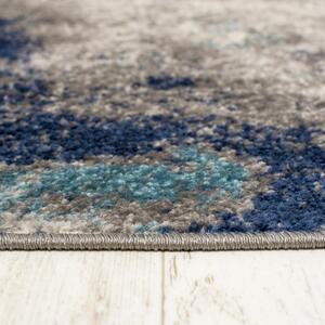 Kusový koberec Fredo modrý kruh 100x100cm