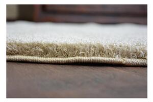 Luxusný kusový koberec Shaggy Azra krémový kruh 100cm
