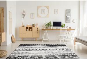 Kusový koberec Sergio sivočierny 140x190cm