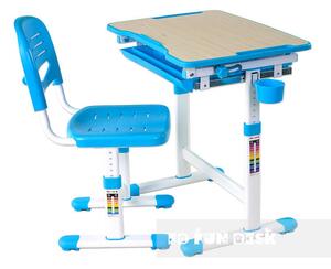Fundesk Rastúci stôl PICCOLINO so stoličkou Farba: Modrá