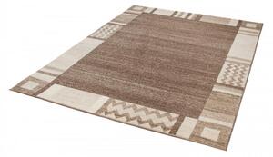 Kusový koberec Bordura hnedý 2 140x190cm
