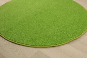 Vopi koberce Kusový koberec Eton zelený 41 guľatý - 300x300 (priemer) kruh cm