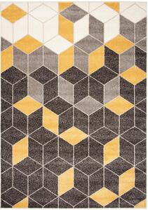 Kusový koberec Brevis hnedožltý 200x200cm