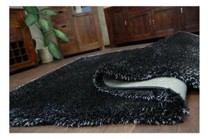 Kusový koberec Shaggy Narin čierny 120x170cm