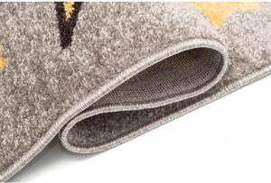 Detský kusový koberec Králik v klobúku béžový 200x300cm
