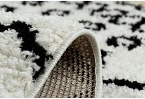 Kusový koberec Shaggy Safi smetanovo biely 60x250cm