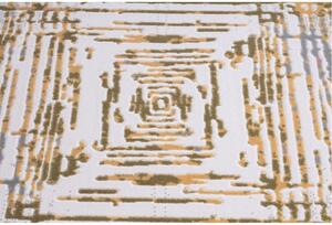 Luxusný kusový koberec akryl Karl krémový 80x300cm
