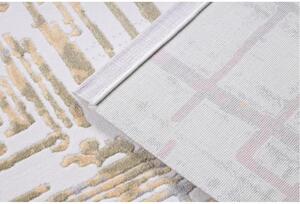 Luxusný kusový koberec akryl Karl krémový 80x300cm