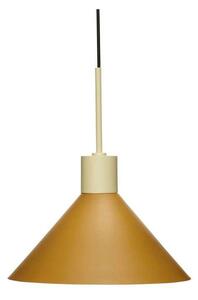 Hübsch - Crayon Závěsná Lampa Ø35 Brown/Beige - Lampemesteren