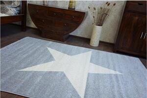 Kusový koberec Hviezda šedý 140x190cm