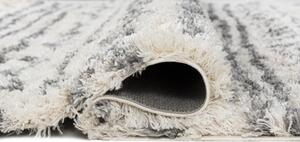 Kusový koberec shaggy Aron krémovo sivý 2 60x100cm