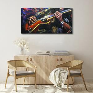 Obraz canvas Abstrakcie gitarové hudby