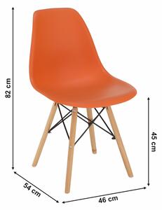 Jedálenská stolička Cisi 3 (oranžová). Vlastná spoľahlivá doprava až k Vám domov. 1015647