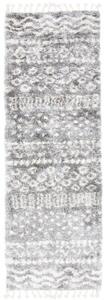Kusový koberec shaggy Alsea tmavo sivý 2 atyp 80x250cm