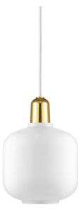 Normann Copenhagen - Amp Závěsná Lampa Small White/Brass - Lampemesteren