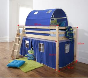 Poschodová posteľ 90 cm Infinity (modrá) (s roštom). Vlastná spoľahlivá doprava až k Vám domov. 744969