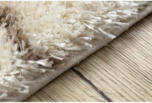 Kusový koberec shaggy Kylar krémový 80x150cm