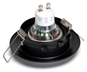 Aigostar - Sada 3x LED podhľadových svietidiel 1xGU10/4,5W/230V 3000K čierne